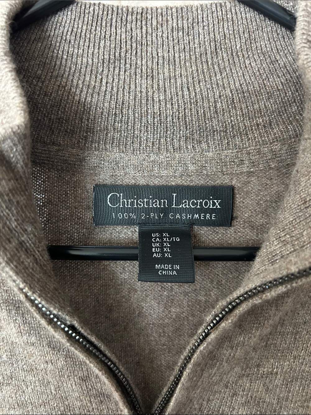 Brown cashmere sweater, xl